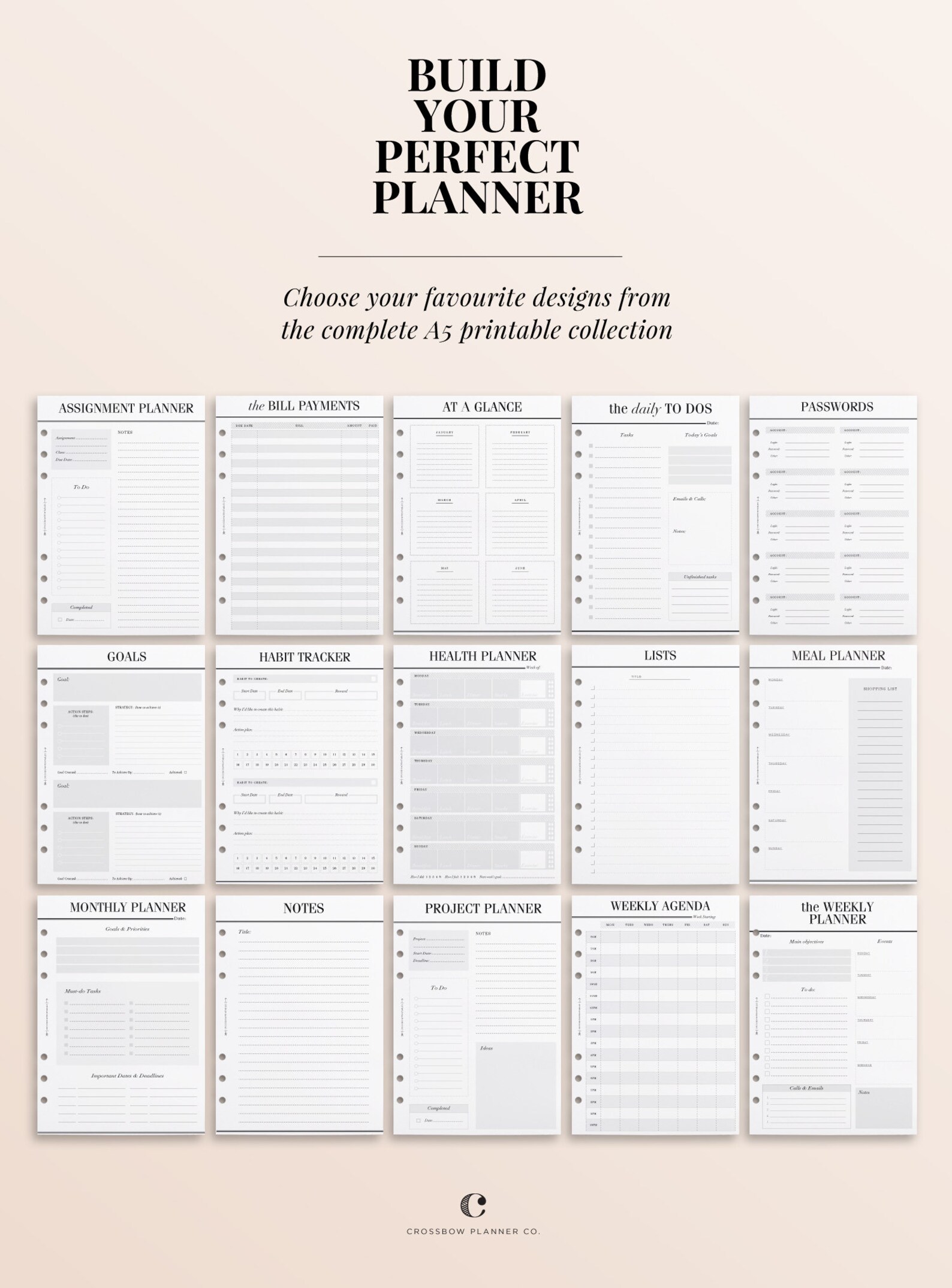 PRINTABLE A5 Meeting Notes Printable A5 Filofax Printables - Etsy UK