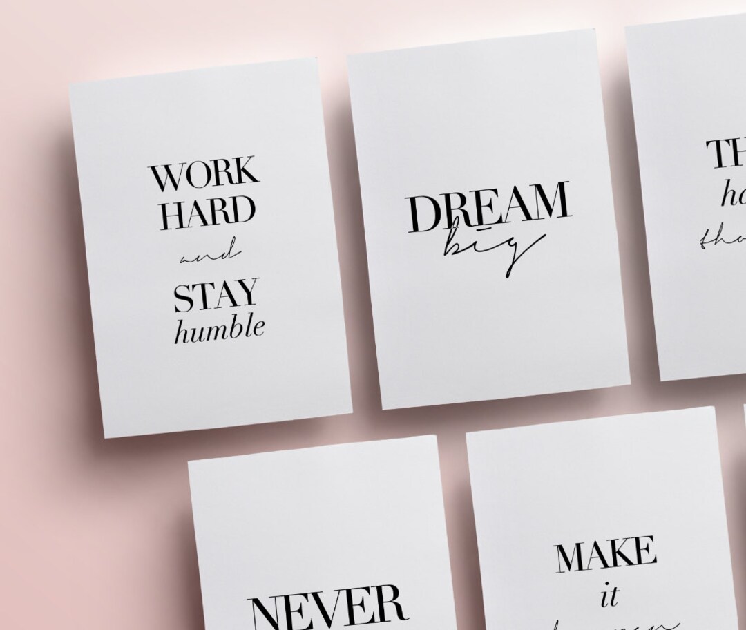 Planner Quotes or Printable Dashboards Planner Accessories, 14 Minimal ...