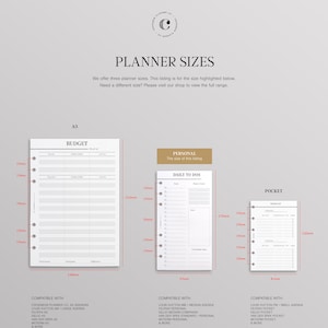 PRINTED Monthly Habit Tracker Personal Size | Printed Personal Planner Inserts | Habit Checklist for Filofax Personal | Productivity planner image 3