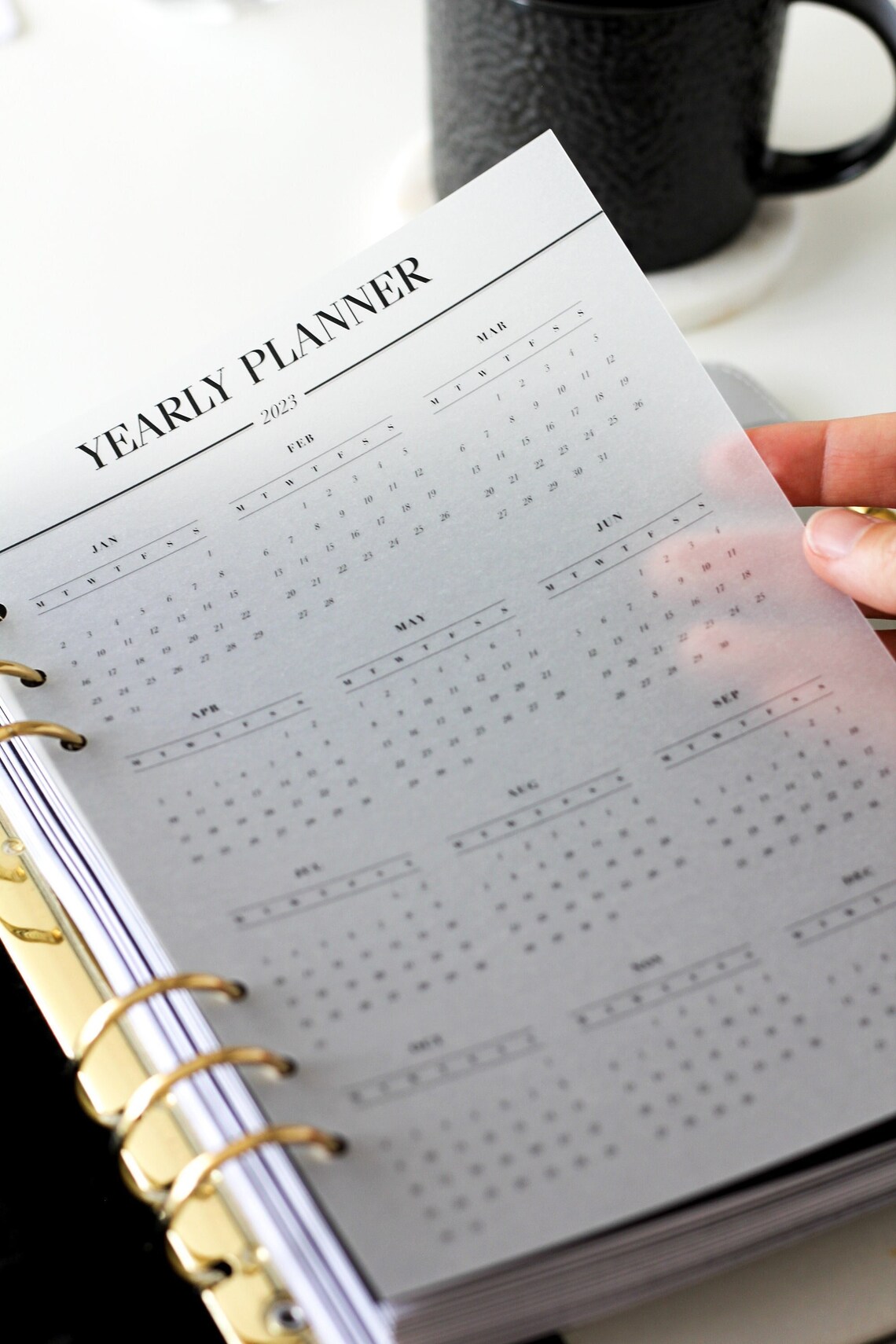 2023 Vellum Planner Dashboard A5 Minimal Planner Accessories Etsy