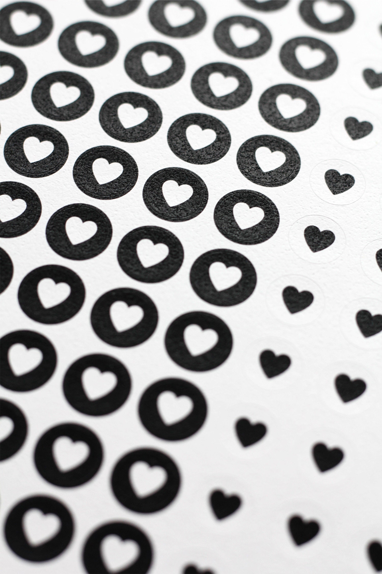 Heart Sticker Sheet Minimalist Stickers Hobonichi Icon Stickers Love  Stickers 130 Mini Heart Stickers 