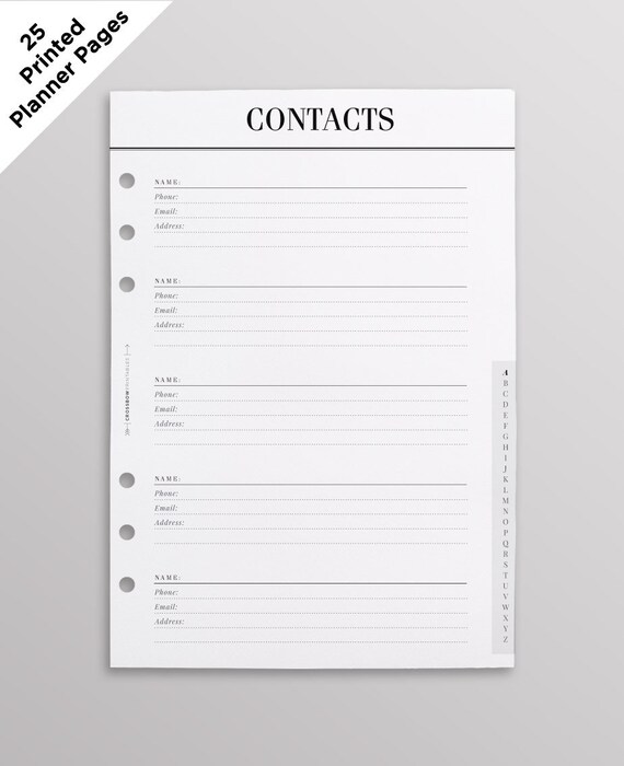 A5 Contacts Inserts
