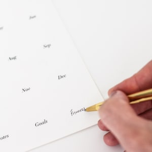 Monthly Tab Stickers Planner Dividers | For 6-Ring Planners, Undated Planners, Hobonichi Weeks, Pocket | Minimal Clear Month Tabs image 8