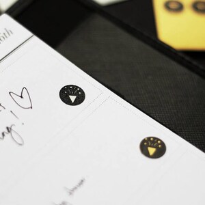 Socialite Black Icon Sticker Set - Chic Planner Stickers - Simple Stickers - Reminder Stickers, Cute Minimal Planner Sticker, Meal Stickers image 5