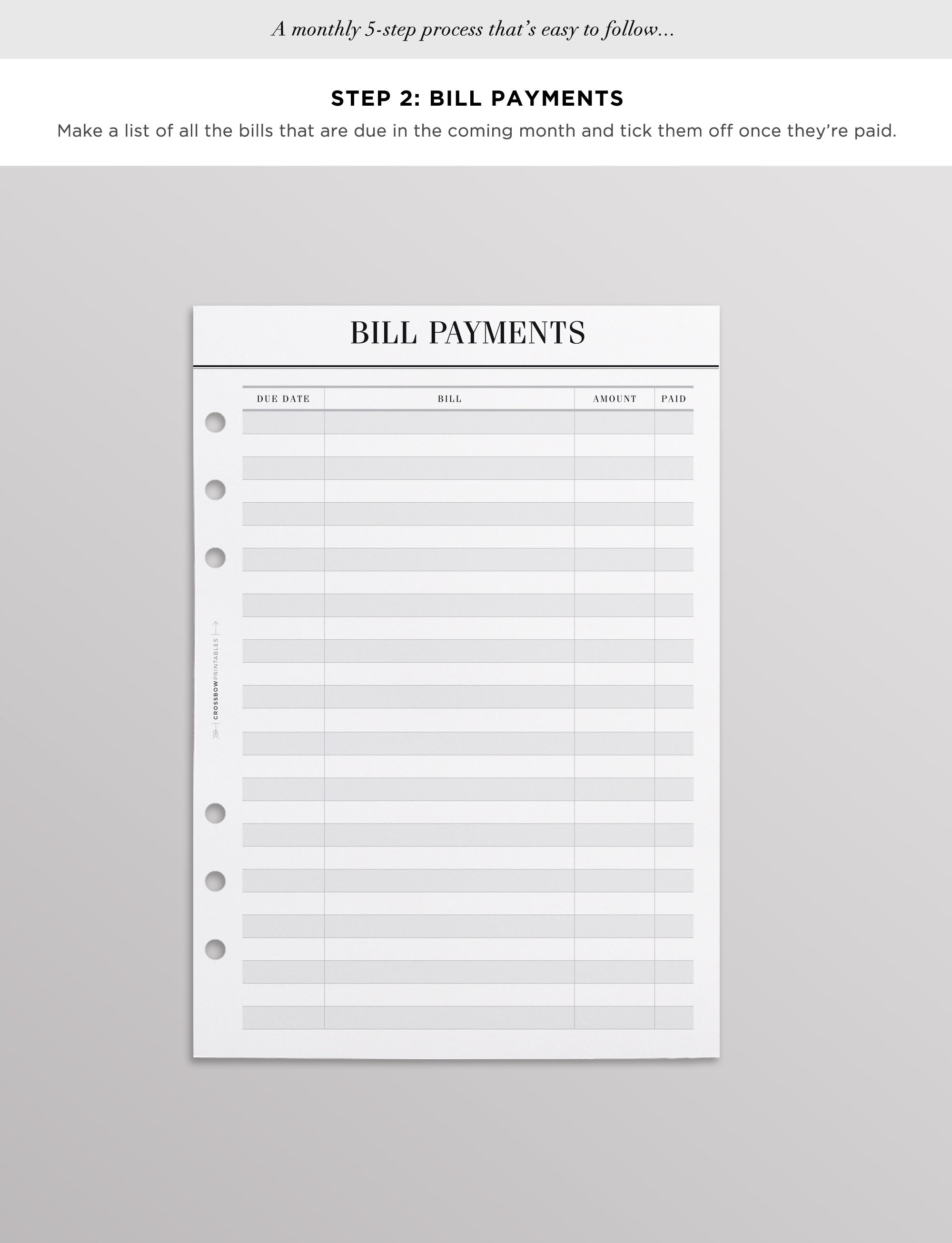 PRINTED A5 Budget Planner Inserts Uk Monthly Budget Finance Etsy UK