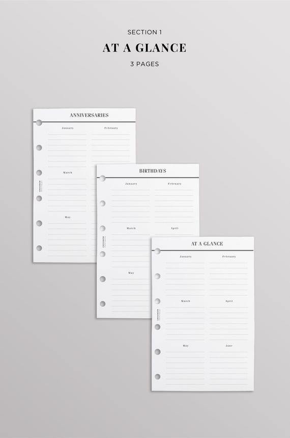 Filofax A5 Semanas En Dos Páginas, Diario Inglés 2023, Blanco - Yaxa