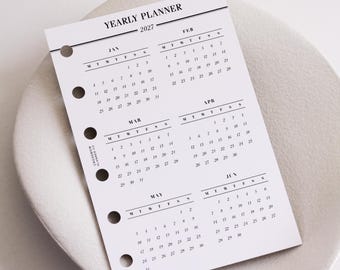 2027 Pocket Size Planner Dashboard, Minimal Dashboard for LV PM Agenda, 2027 At A Glance, Filofax Pocket Planner Accessories