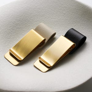 Pen Holder with Brass Clip | Pen Loop for Planners, Notepads and Notebooks
