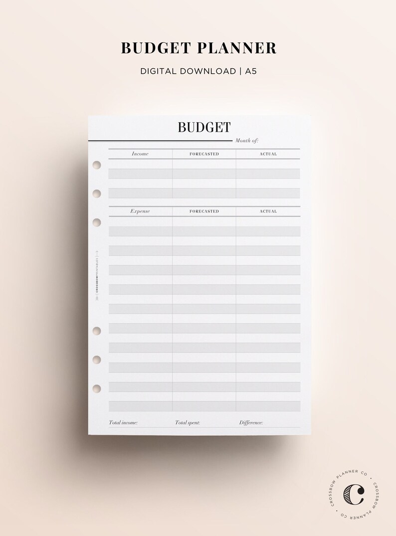 PRINTABLE A5 Budget Planner Printable Financial Planner - Etsy UK