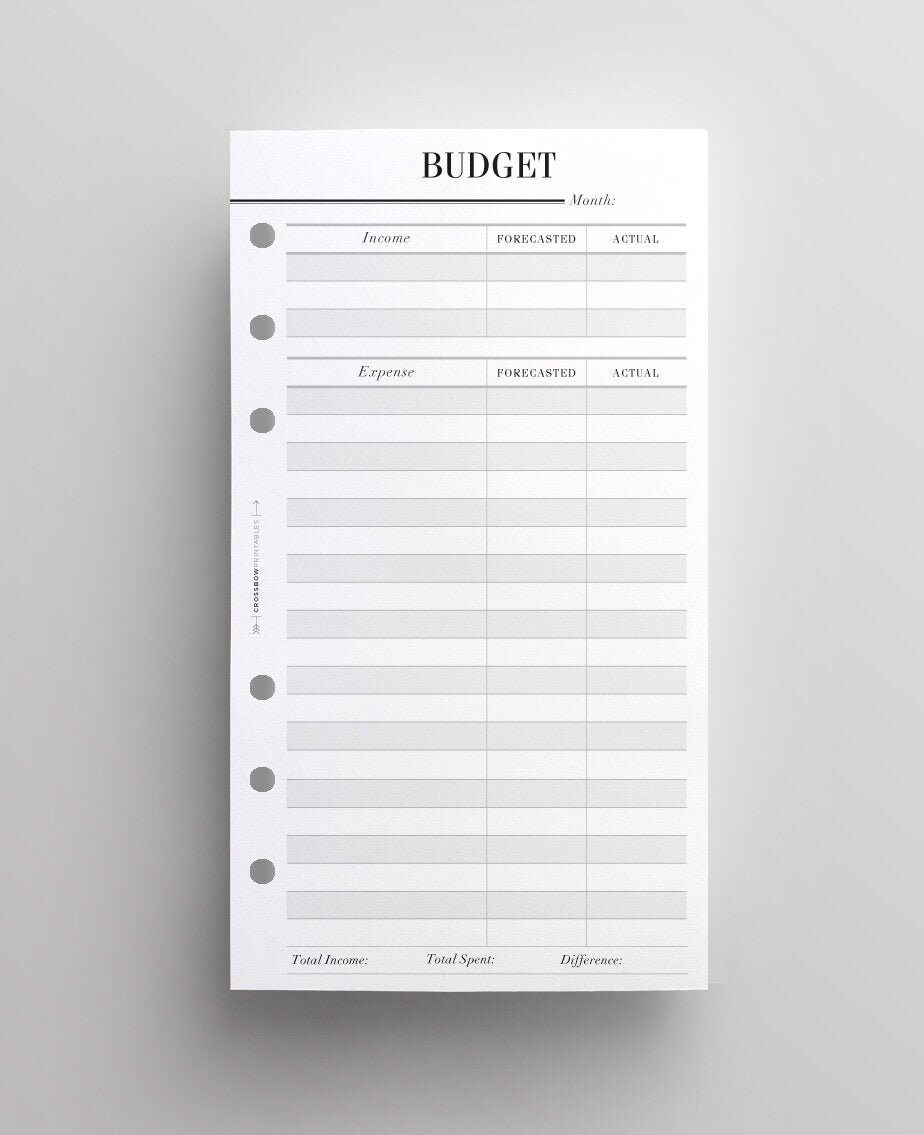 Classeurs Budgétaire – Our Budget Planner