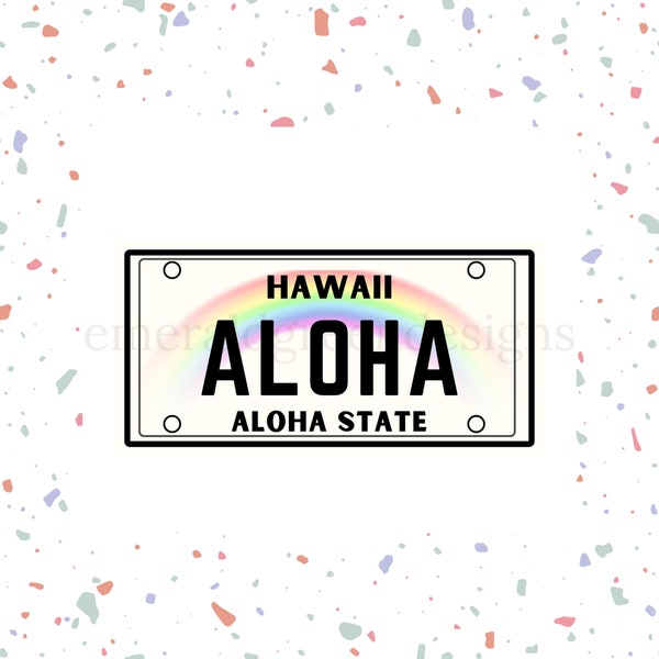 Hawaii License Plate Etsy