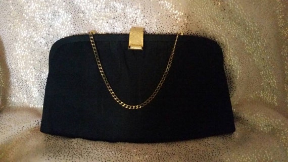 Vintage handbag After Five black evening bag vint… - image 1