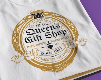 Camiseta de la tienda de regalos de la Reina Malvada, diseño de Espejo Mágico (archivo de corte digital)