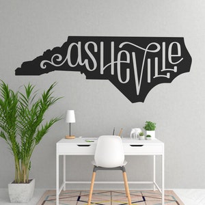 Asheville, 828, State Map, Land of the Sky, North Carolina, Oh Carolina, NC, Hand Lettered, Cricut, Silhouette, SVG, digitale schnitt Datei