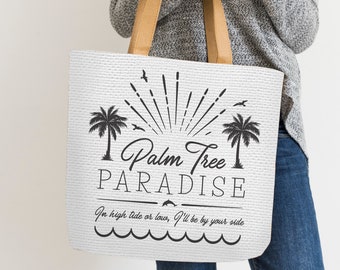 Palm Trees, High Tide, Paradise, I'll be by your side, SVG, PNG, Cricut, Silhouette, Digital Cut File, Beach House Sign, Nautical Decor, Sun