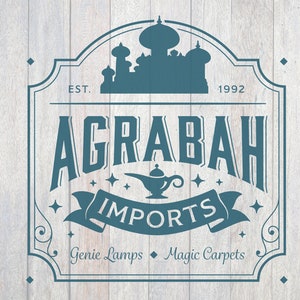 Agrabah Imports, Aladdin Inspired, Genie Lamps, Magic Carpets, Family Vacation Shirts, Mens, Cricut, Silhouette, SVG, PNG, Digital Cut File image 3