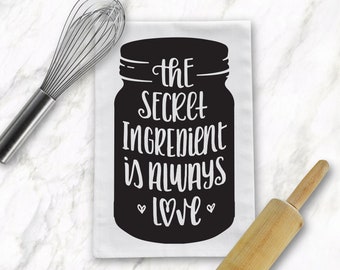 Hand Lettered Mason Jar Quote, Secret Ingredient, Cricut File, Silhouette File, SVG File, Farmhouse Chic, Rustic Cut Files, Kitchen Signs