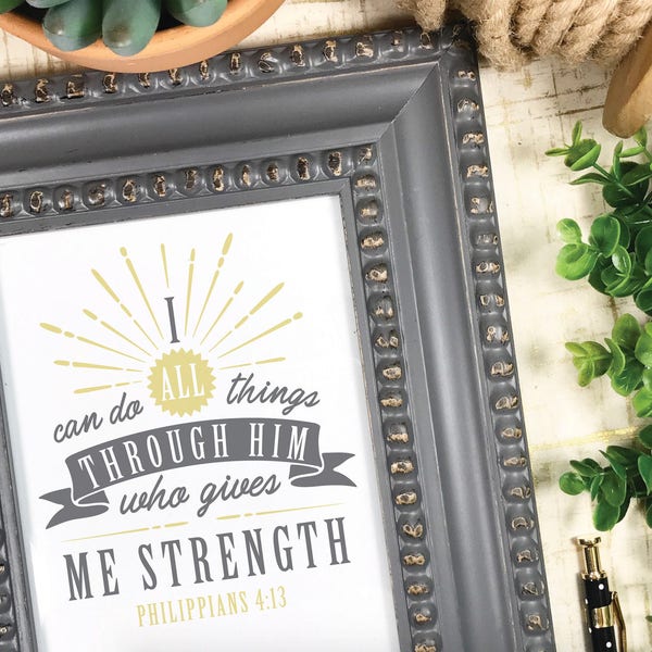 Philippians 4:13, Bible Verse, Cricut, Silhouette, SVG, PNG, Scripture Art, Illustrated Faith, I Can do all Things, Him, Give me Strength