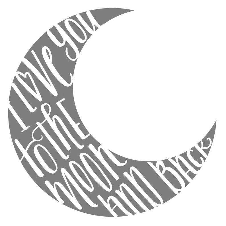 Download I Love you to the Moon and Back Hand Lettered Cricut File ...