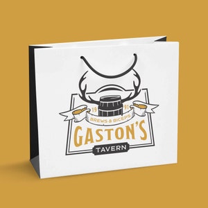 Gaston's Tavern, Beauty And The Beast, Brews And Biceps, Belle, Mens, Family Vacation Shirts, Cricut, Silhouette, SVG, PNG, Digital Cut File image 2