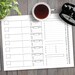 8.5x11 Printable Planner Page Weekly Calendar Template | Etsy