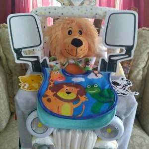 Safari/Jungle Jeep Diaper Cake| Diaper Cake| Custom Diaper Cake| Baby Shower Gift| Baby Gift | Jeep Diaper Cake| Baby Gift |