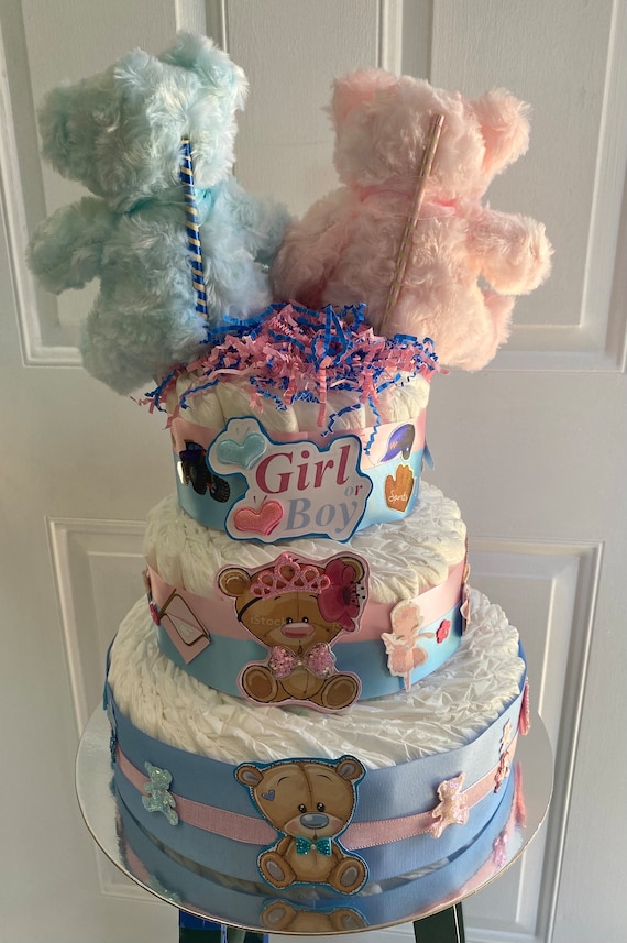Décorations De Gâteau De Fête De Révélation Du Sexe De Garçon Ou De Fille, Décorations De Gâteau De Paillettes, Rose, Bleu, Fournitures De Lui Ou Elle, Drapeaux D'anniversaire