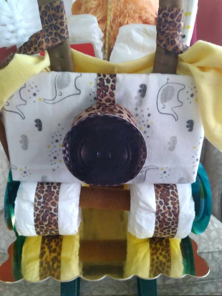 Safari/jungle Jeep Diaper Cake Diaper Cake Custom Diaper Etsy