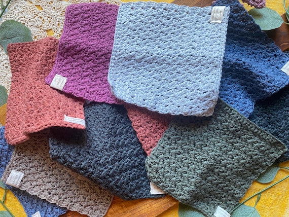 100% Recycled Cotton Crocheted Dish Cloth