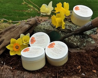 Hand Salve Natural Hand Conditioner Chapped Hands Salve Gardening Hand Balm Gardeners Hand Salvation Gardening Gift Essential Oil Fragrance