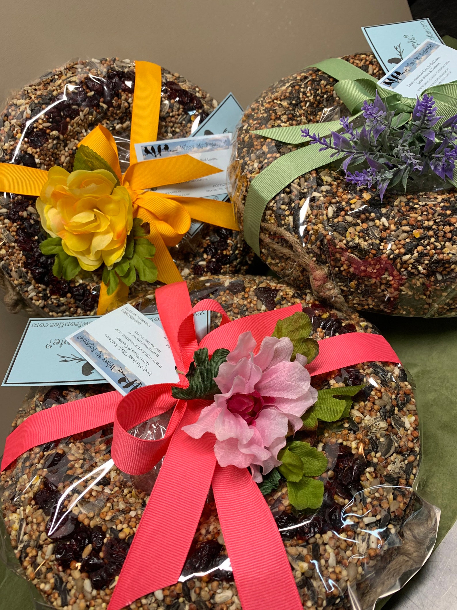 Bird Seed Wreath Hanging Bird Feeder Bird Treat Bird Feeding Etsy