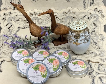 Solid Perfumes Travel Size Floral Scents Stocking Stuffers Compact Fragrances Elegant Bridal Shower Gift Wedding Favors Jojoba Beeswax Blend