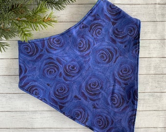 Bavoir bandana pour ados imperméable adulte écharpe de dignité grande fille besoins spéciaux bavoir roses pourpres gurl bavoir pour la rentrée des classes fleurs violettes SN cadeau