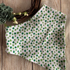 Bandana Bib Waterproof Big Kid Adult Dignity Drool Scarf Teen Special Needs Bib St.Patricks Day Gift Shamrock St Pattys Green Day Irish Luck