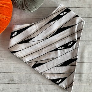 Halloween Mummy Bandana Bib Waterproof Special Needs Bib Big Boy Bib Big Girl Teen Adult Halloween Mummies Glow in Dark Drool Bib