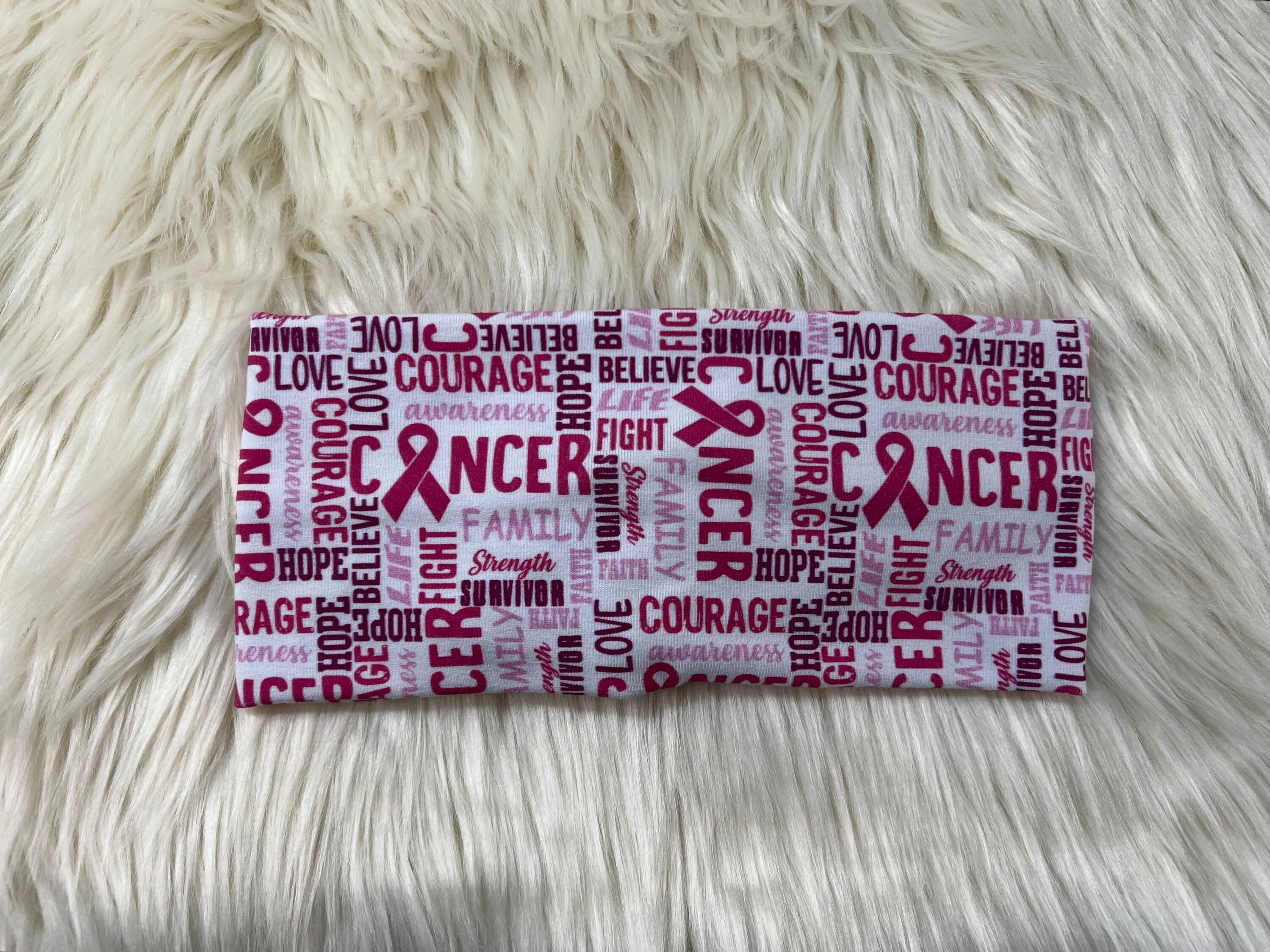 Fascia Per Capelli Nodo Rosa Con Strass E Perline - Accessorio Per La Consapevolezza Del Cancro Al Seno, Regalo Solidale