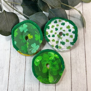 3 Green GTube Button Covers Spring Clover Summer G-Tube Protective Pad Teen Adult Feeding Tubie Green Irish Rainbow Cerebral Palsy