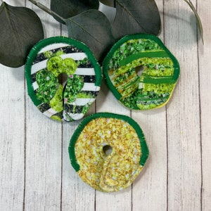 3 Green GTube Button Covers Spring Clover Summer G-Tube Protective Pad Teen Adult Feeding Tubie Green Irish Rainbow Cerebral Palsy