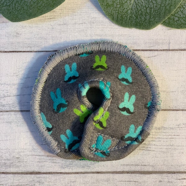 GTube Button Cover mic-key Jtube Protective Pad Tubie Cover Mini Bunny Mustaches Easter Bunny Boy Button mint green blue bunny ears tubie