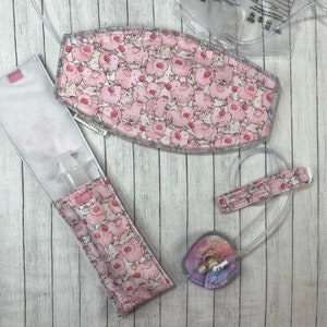 Kleine Schweine füttern GTube Port Abdeckung Wasserdichte Fütterung Pumpe Erweiterung Stecker Abdeckungen Mini süße rosa Schweine JG Tube Set Tubie interne Feed