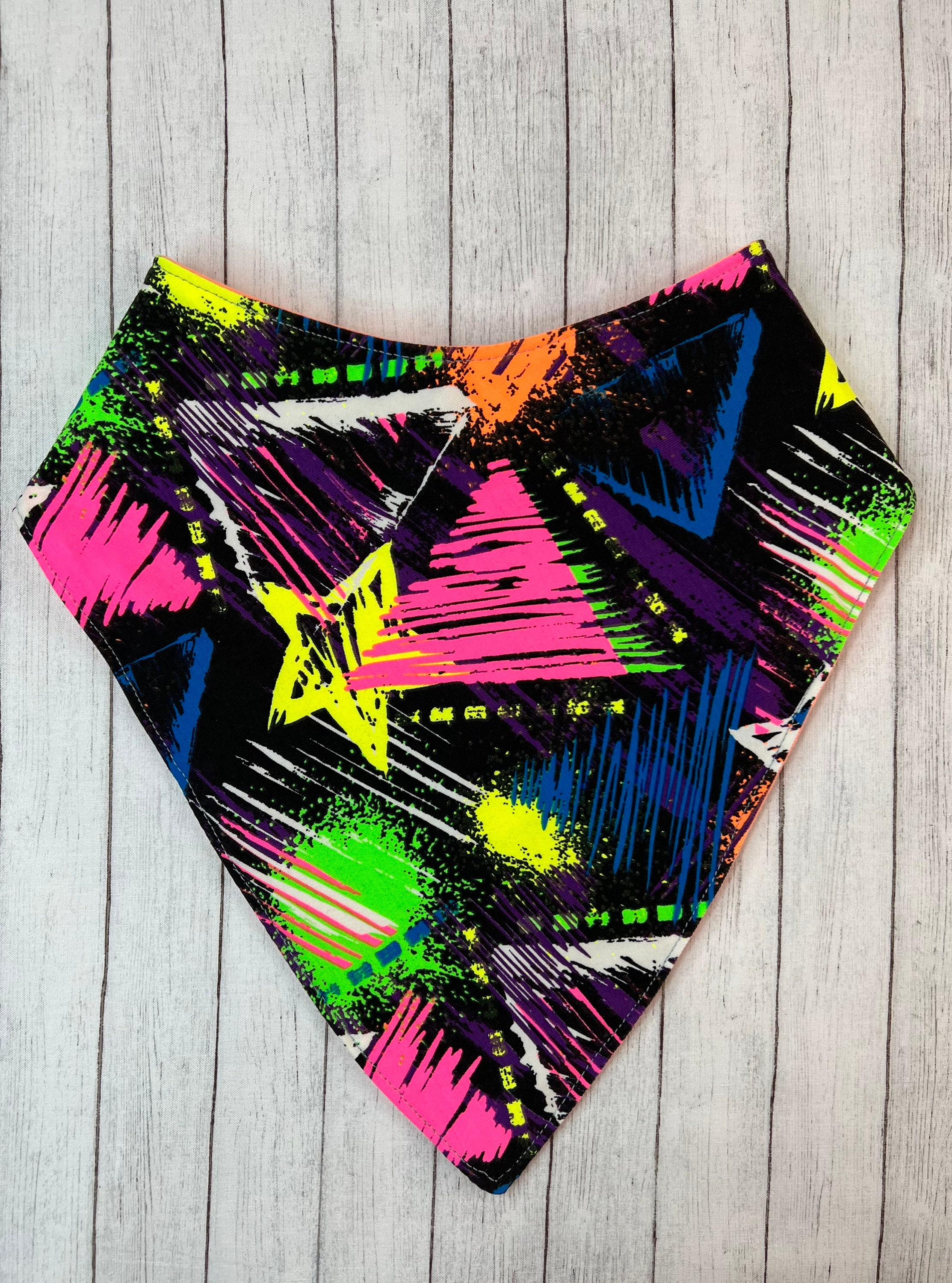 Teen Bandana Bib Waterproof Special Needs Big Kid Neon Glow in Dark UV…