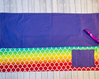 Organizador de tubos de alimentación impermeables de sirena, organizador de accesorios para jeringas, organizador de rollos de suministros médicos para alimentación enteral GTube, básculas de sirena