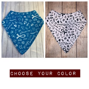 Special Needs Bandana Bib Big Kid Adult Bandana Bib Drool Dignity Scarf Teen Reversible Waterproof Bib CP Inclusive Disabilities Blue