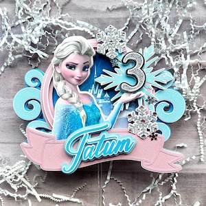 Elsa Cake Topper | Frozen Birthday | Disney Elsa Cake Topper | Frozen Birthday Party Decor | Winter Party Decor | Kids Birthday Decor