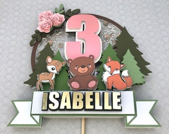 Woodland Cake Toppers INSTANT DIGITAL DOWNLOAD Printable - Etsy