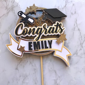 Graduation Cake Topper | Happy Graduation Cake Topper | Graduation Cake Topper 2025 | Congrats Grad | Class of 2025 | Graduation Decor