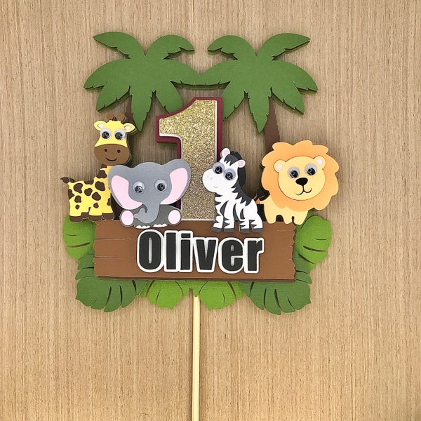 Jungle Cake Topper Etsy