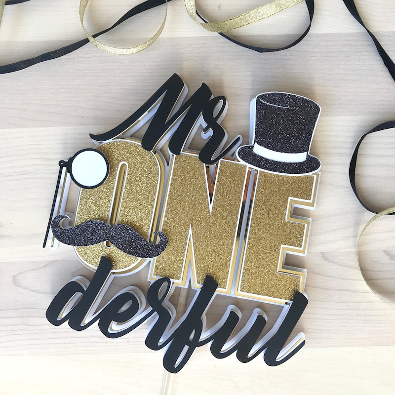 Mr Onederful Cake Topper - Etsy