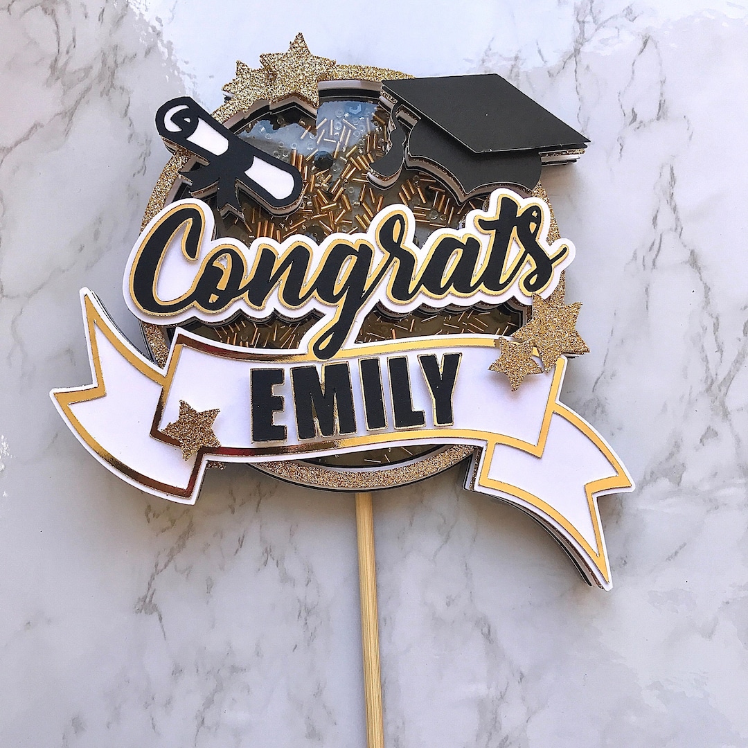 Graduation Cake Topper Happy Graduation Cake Topper Graduation Cake