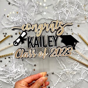 Graduation Cake Topper Happy Graduation Cake Topper - Etsy